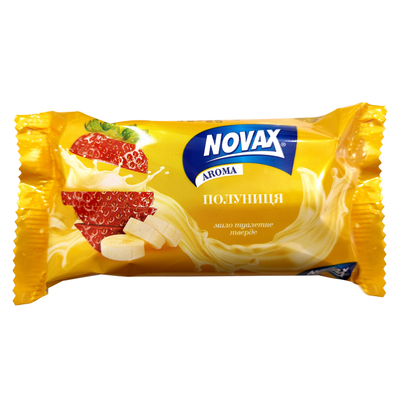 Мыло твердое NOVAX (Новакс) Aroma Клубника 140 г